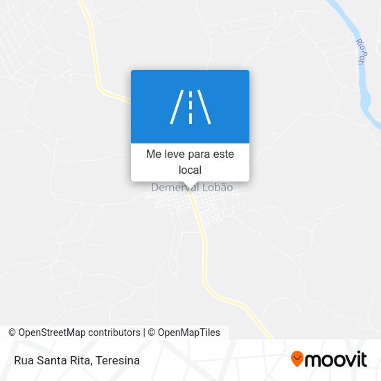 Rua Santa Rita mapa