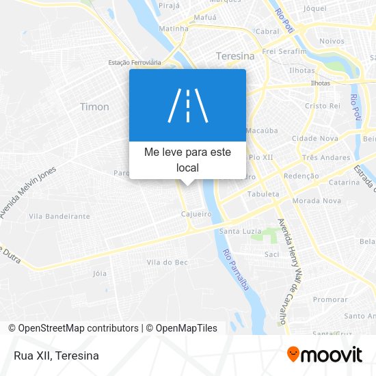 Rua XII mapa