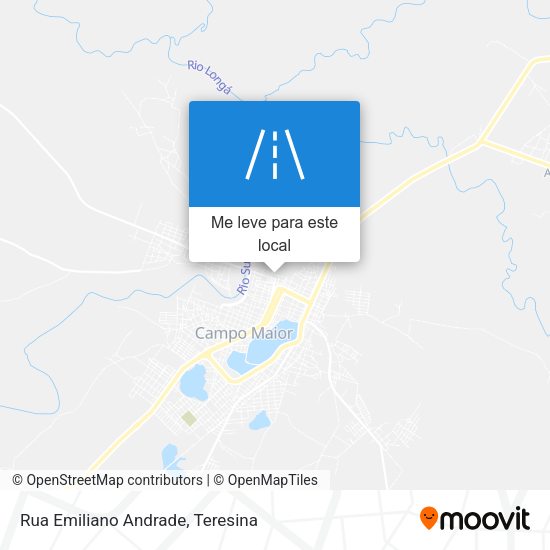 Rua Emiliano Andrade mapa