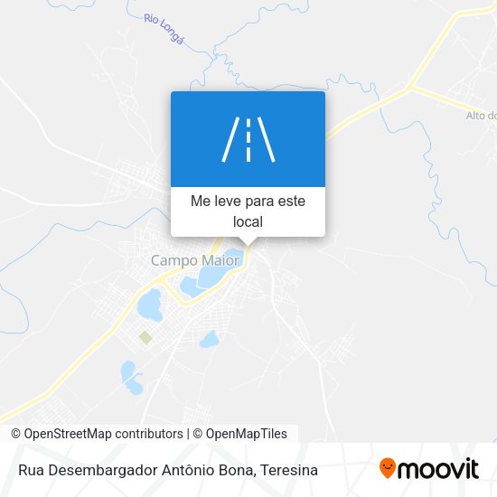 Rua Desembargador Antônio Bona mapa