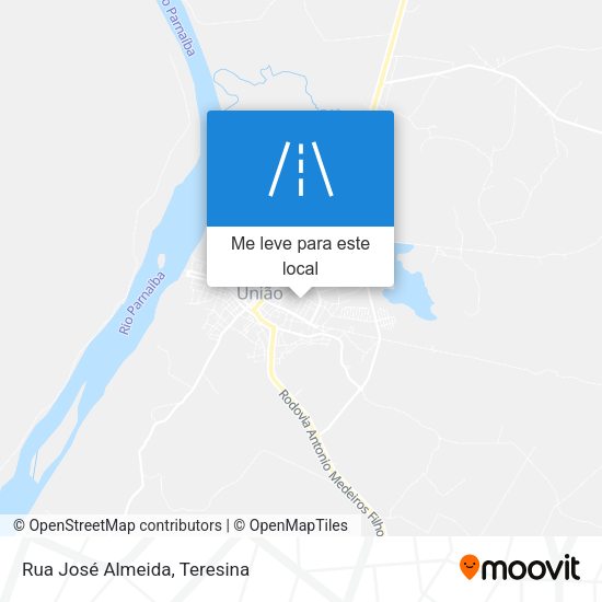 Rua José Almeida mapa
