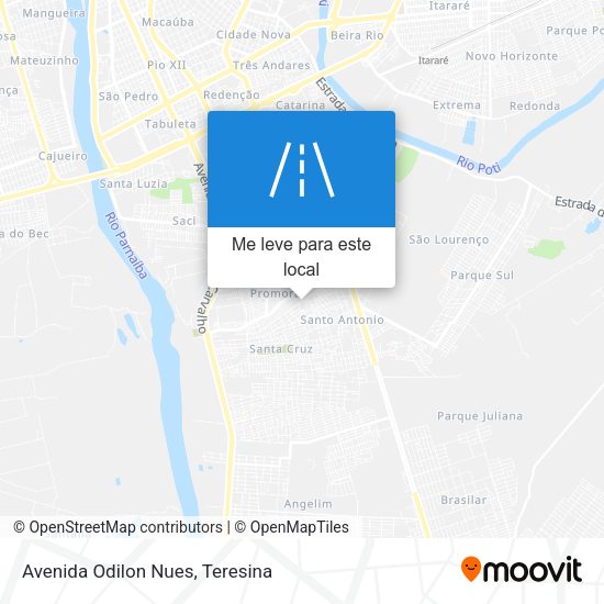Avenida Odilon Nues mapa