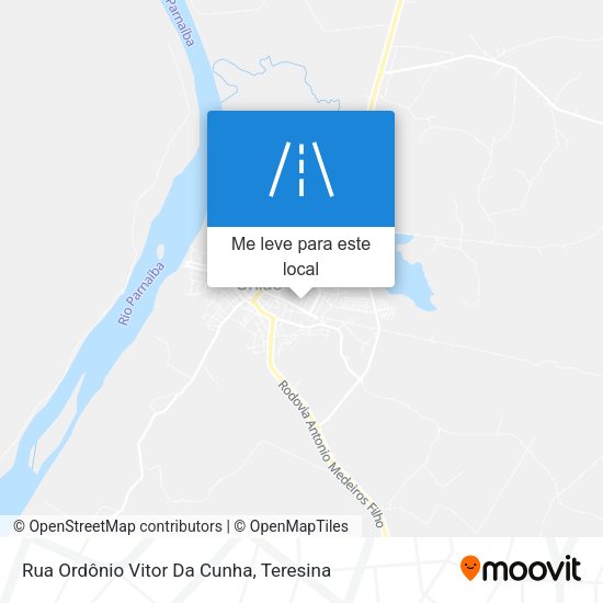 Rua Ordônio Vitor Da Cunha mapa