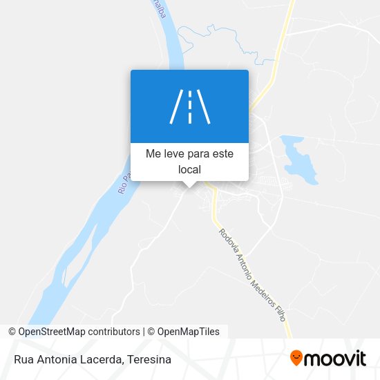 Rua Antonia Lacerda mapa