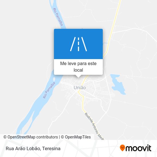 Rua Arão Lobão mapa
