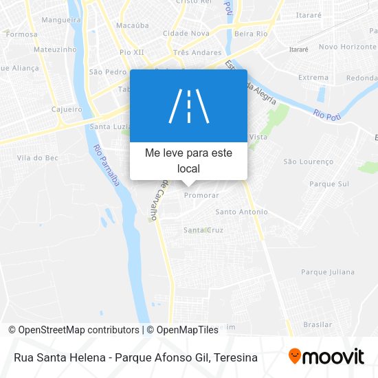 Rua Santa Helena - Parque Afonso Gil mapa