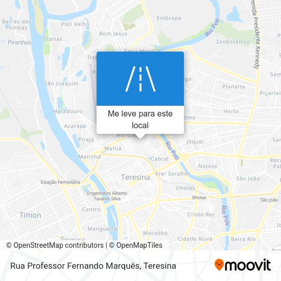 Rua Professor Fernando Marquês mapa