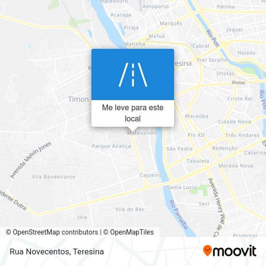 Rua Novecentos mapa