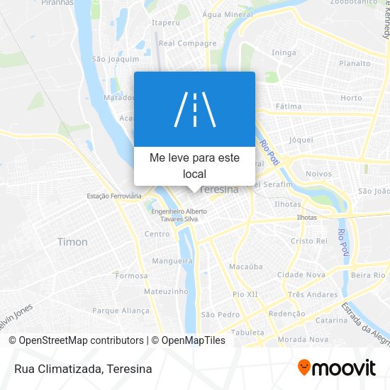Rua Climatizada mapa