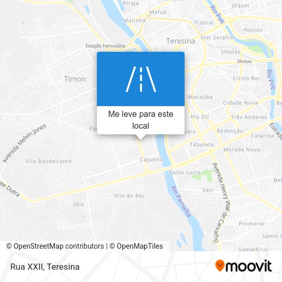 Rua XXII mapa