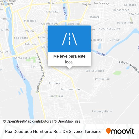 Rua Deputado Humberto Reis Da Silveira mapa