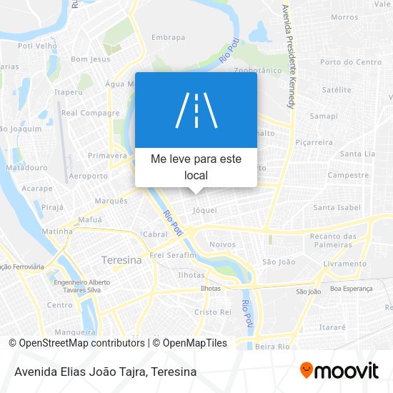 Avenida Elias João Tajra mapa