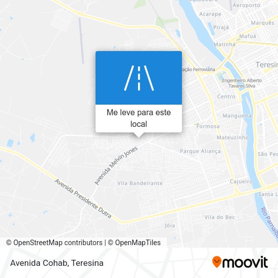 Avenida Cohab mapa