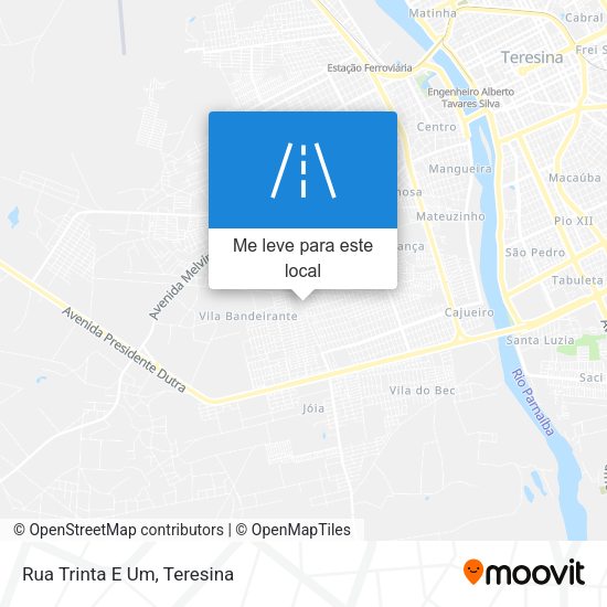 Rua Trinta E Um mapa