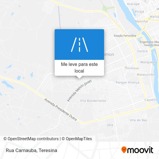 Rua Carnauba mapa