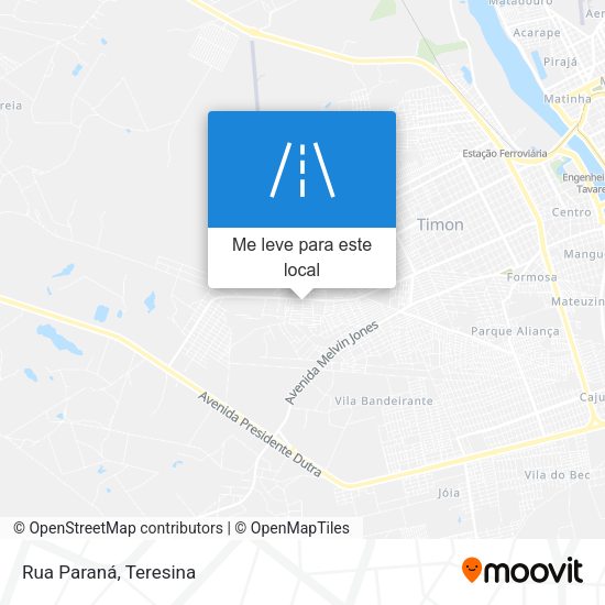 Rua Paraná mapa