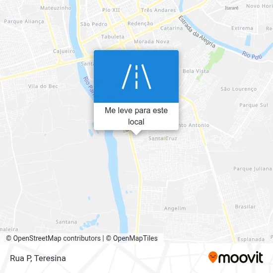 Rua P mapa