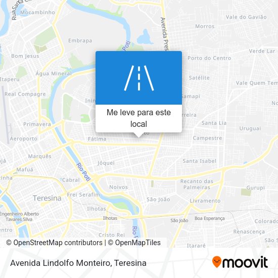 Avenida Lindolfo Monteiro mapa