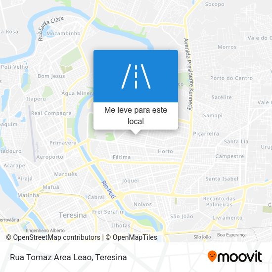 Rua Tomaz Area Leao mapa