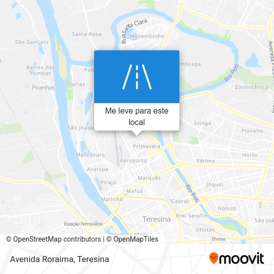 Avenida Roraima mapa