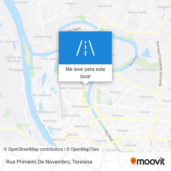 Rua Primeiro De Novembro mapa
