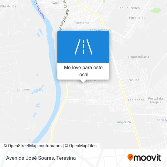Avenida José Soares mapa