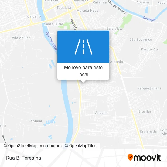 Rua B mapa