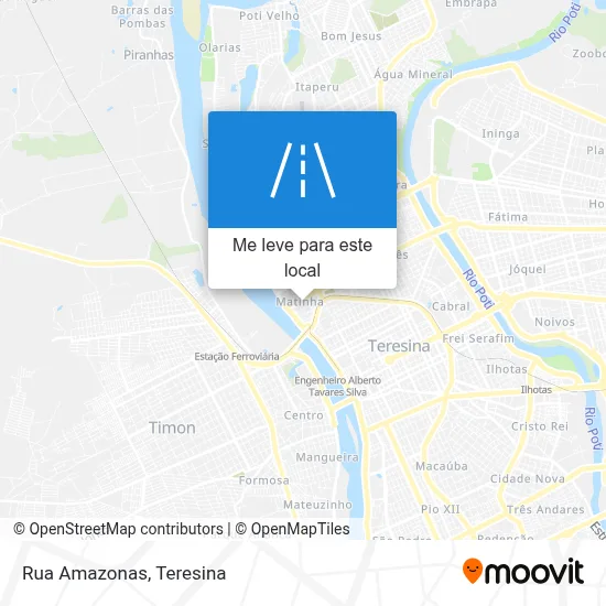 Rua Amazonas mapa
