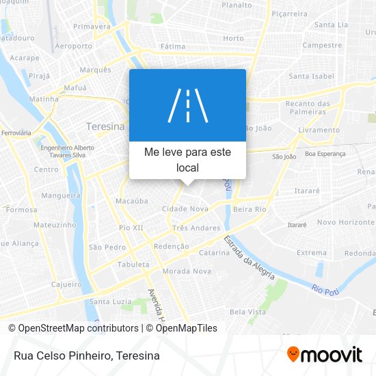 Rua Celso Pinheiro mapa