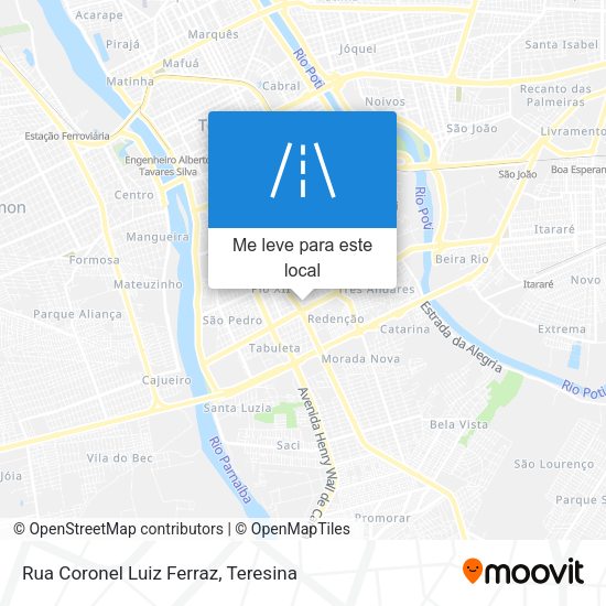 Rua Coronel Luiz Ferraz mapa