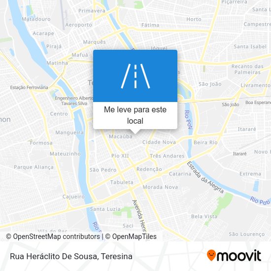 Rua Heráclito De Sousa mapa