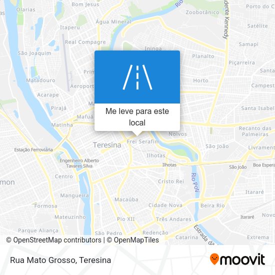 Rua Mato Grosso mapa