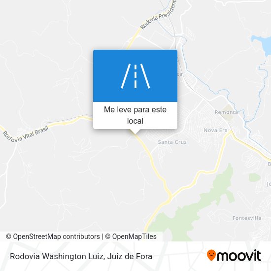 Rodovia Washington Luiz mapa