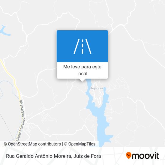 Rua Geraldo Antônio Moreira mapa