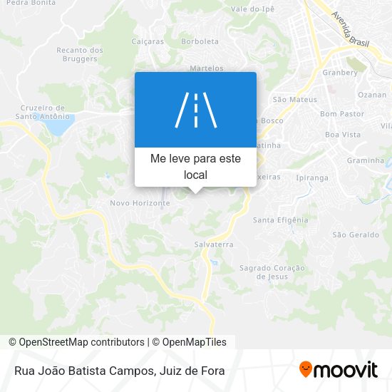 Rua João Batista Campos mapa