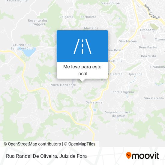 Rua Randal De Oliveira mapa