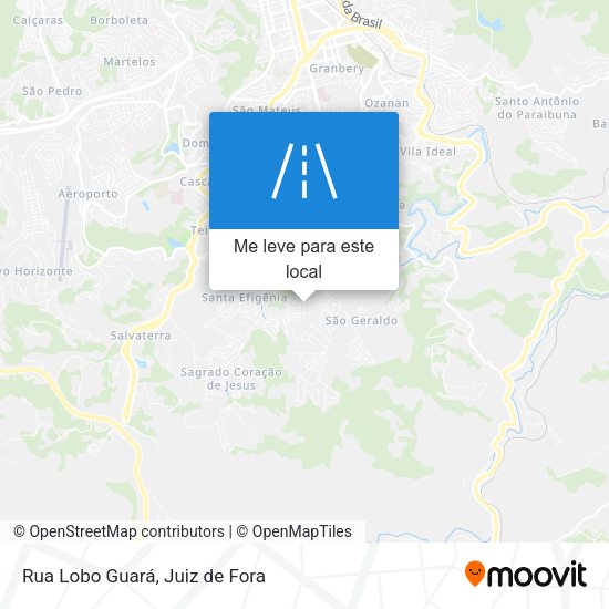 Rua Lobo Guará mapa