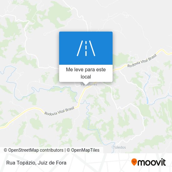 Rua Topázio mapa