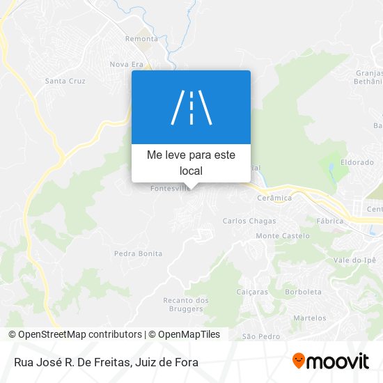 Rua José R. De Freitas mapa