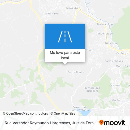 Rua Vereador Raymundo Hargreaves mapa