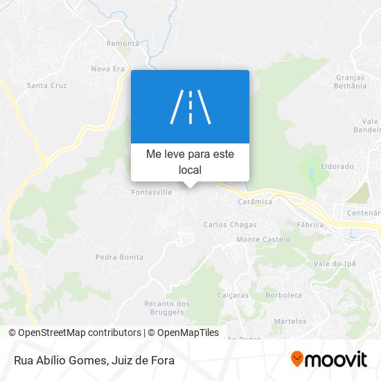 Rua Abílio Gomes mapa