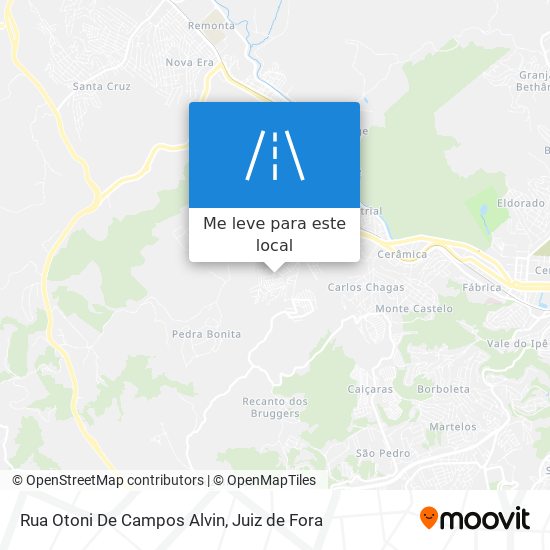 Rua Otoni De Campos Alvin mapa