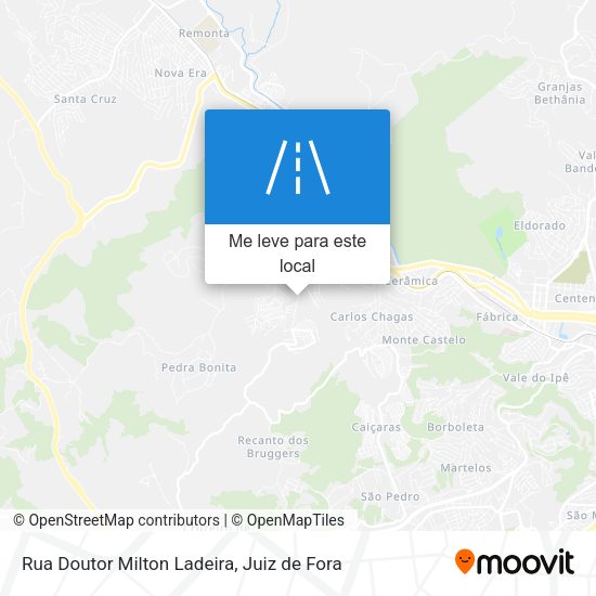Rua Doutor Milton Ladeira mapa
