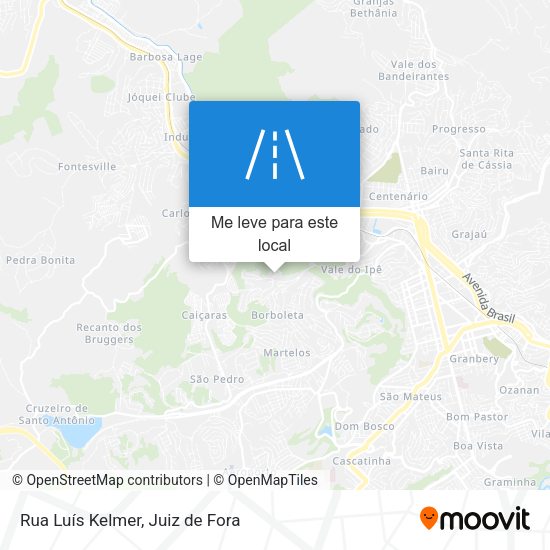 Rua Luís Kelmer mapa