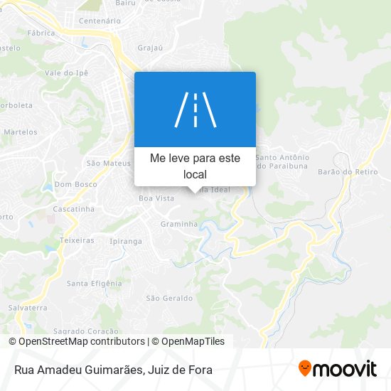 Rua Amadeu Guimarães mapa