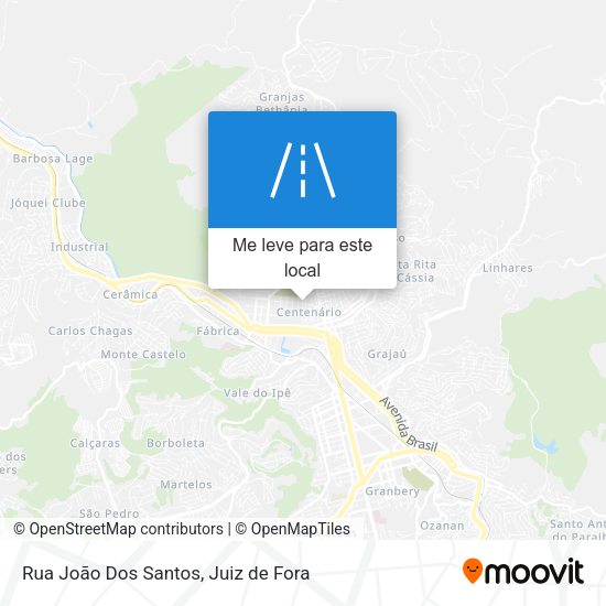Rua João Dos Santos mapa