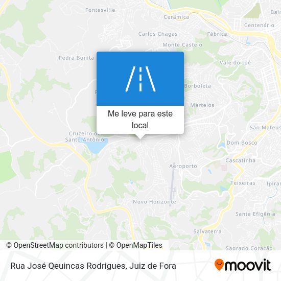Rua José Qeuincas Rodrigues mapa