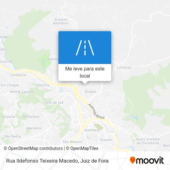 Rua Ildefonso Teixeira Macedo mapa