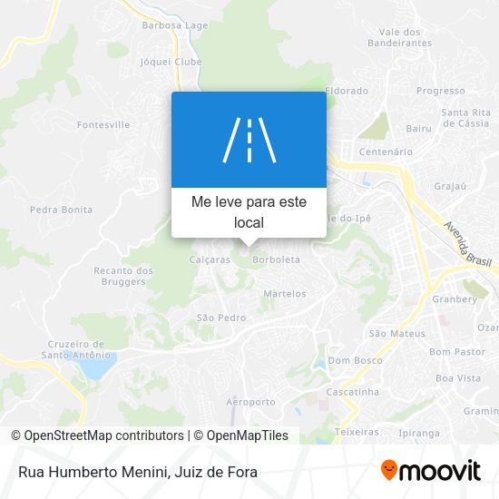 Rua Humberto Menini mapa