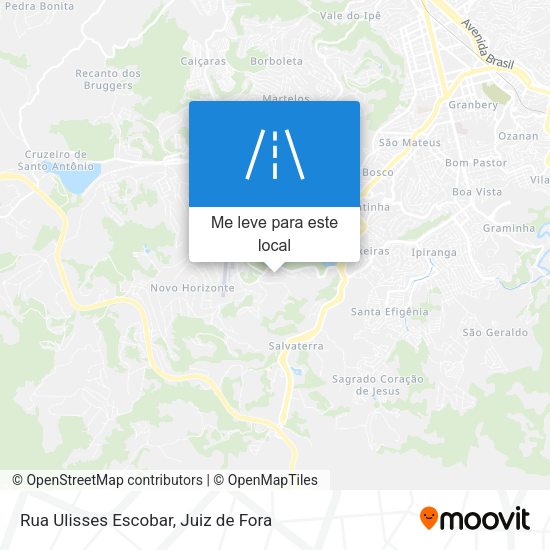 Rua Ulisses Escobar mapa